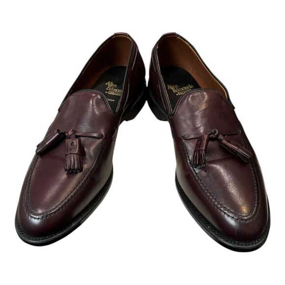 New Allen Edmonds Grayson Merlot Leather Slip-on Tassel Dress Shoes Loafers 10 main image 5